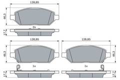 Bremžu uzliku kompl., Disku bremzes