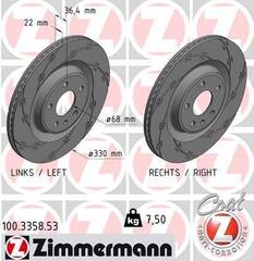 Bremžu disks 100.3358.53