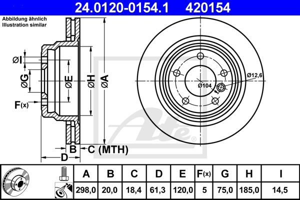 Bremžu disks 24.0120-0154.1