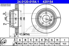 Bremžu disks 24.0120-0154.1