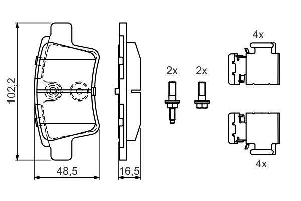 Bremžu uzliku kompl., Disku bremzes