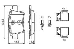 Bremžu uzliku kompl., Disku bremzes