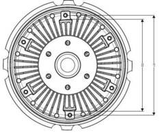 Sajūgs, Radiatora ventilators