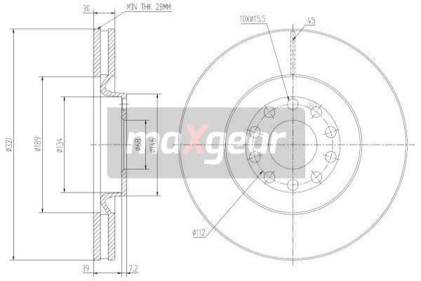 Bremžu disks 19-1803