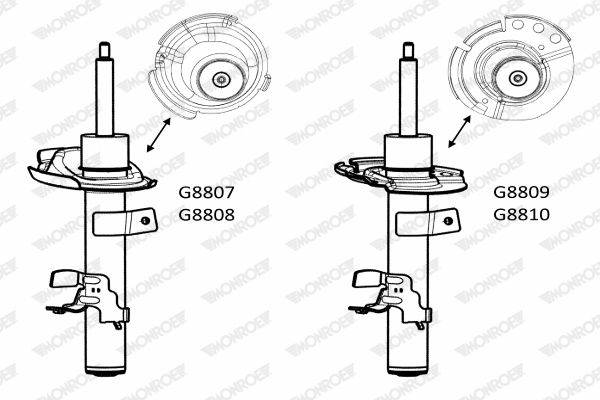Amortizators G8809