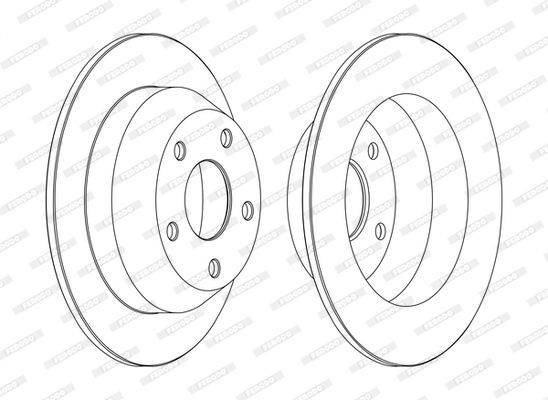 Bremžu disks DDF1553C