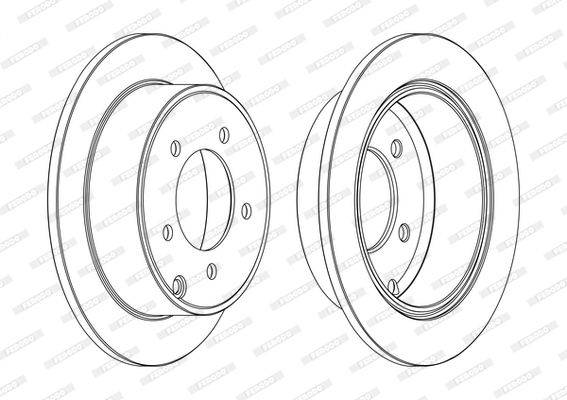 Bremžu disks DDF1762C