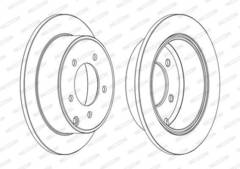 Bremžu disks DDF1762C