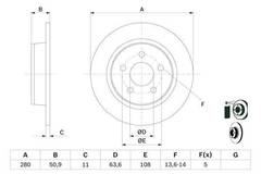 Bremžu disks 0986479762