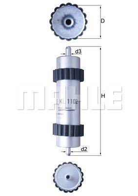 Degvielas filtrs KL1102