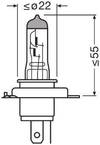 Spuldze 64193NB200 H4 60/55W 12V +200% P43T