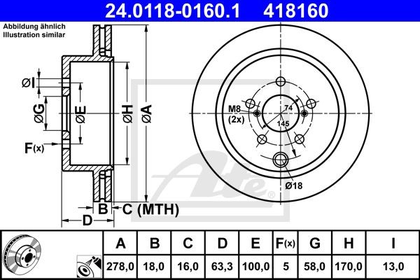 Bremžu diski 24.0118-0160.1