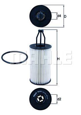 Eļļas filtrs OX814D