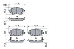 Bremžu kluči Bosch 0986424865