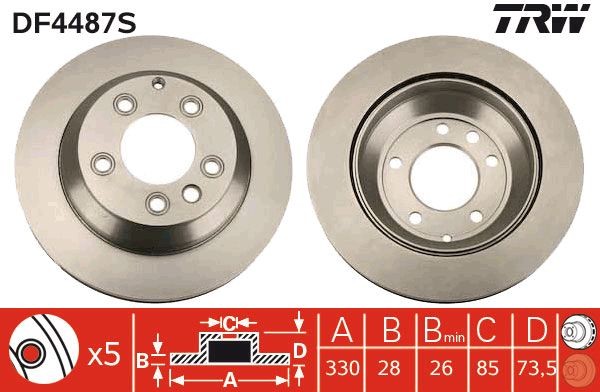 Bremžu disks DF4487S