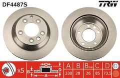 Bremžu disks DF4487S