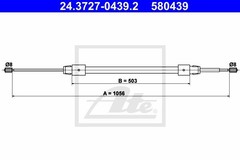 Bremžu trose 24.3727-0439.2