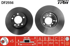 Bremžu disks DF2556