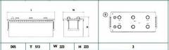 akumulators DETA DG1803  DT68022 12V 180Ah 1050A AKB 513x223x223