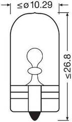 Spuldze 2825CBN x2 W5W 12V