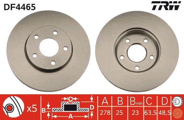 Bremžu disks DF4465