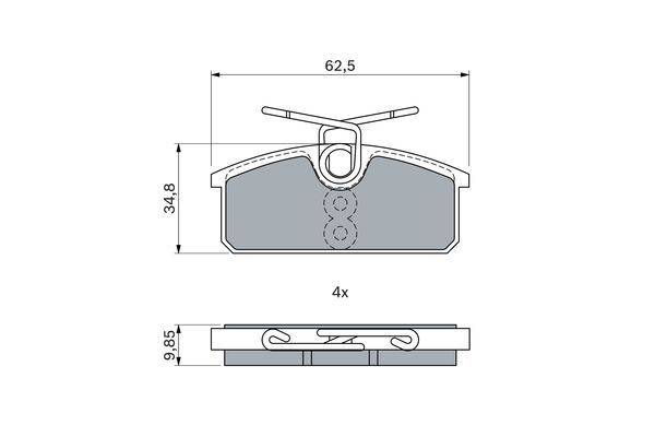 Bremžu uzliku kompl., Disku bremzes