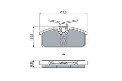 Bremžu uzliku kompl., Disku bremzes