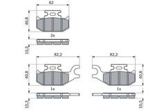 Bremžu uzliku kompl., Disku bremzes