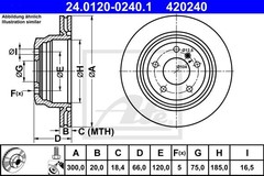 Bremžu disks 24.0120-0240.1