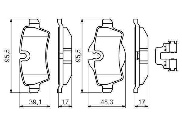 Bremžu uzliku kompl., Disku bremzes