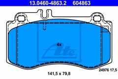 Bremžu uzliku kompl., Disku bremzes