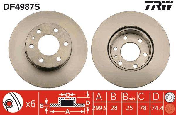 Bremžu disks DF4987S