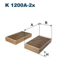 Salona filtrs K1200A-2x