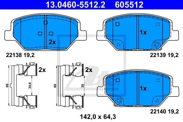 Bremžu kluči 13.0460-5512.2