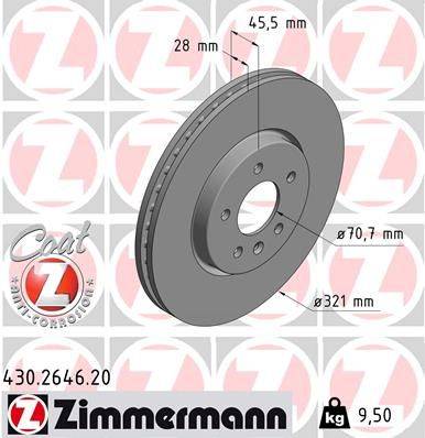 Bremžu disks 430.2646.20