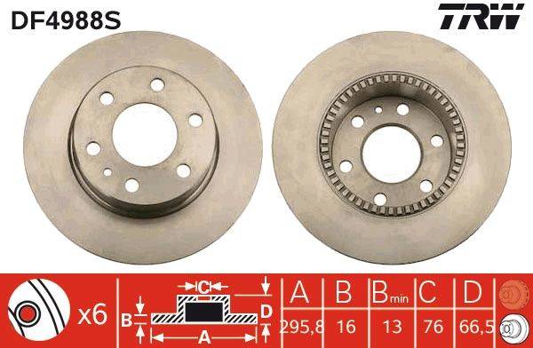 Bremžu disks DF4988S