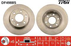 Bremžu disks DF4988S