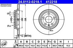 Bremžu disks 24.0112-0218.1