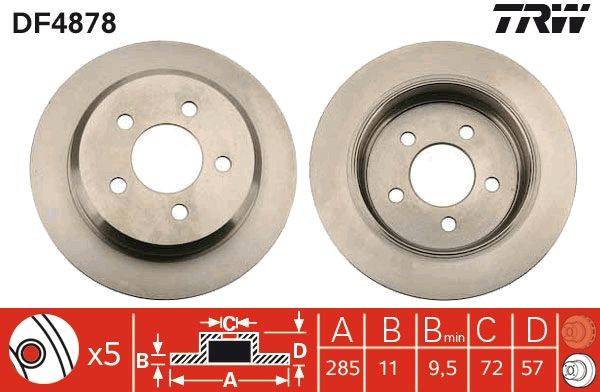 Bremžu disks DF4878