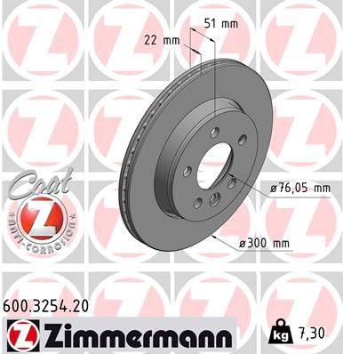 Bremžu disks 600.3254.20