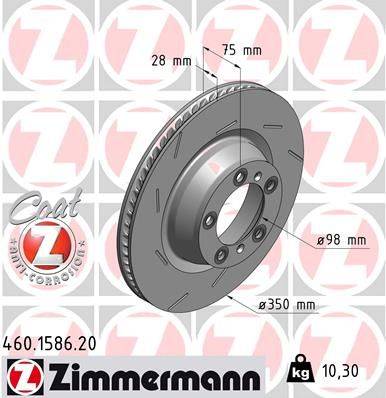 Bremžu disks 460.1586.20