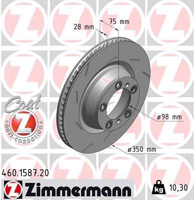 Bremžu disks 460.1587.20