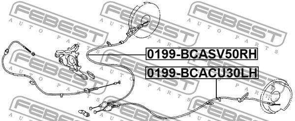 Bremžu trose 0199-BCACU30RH