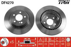 Bremžu disks DF4270