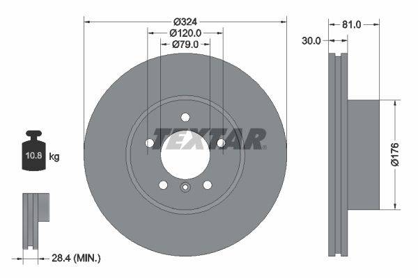 Bremžu disks 92122805