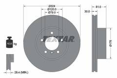 Bremžu disks 92122805