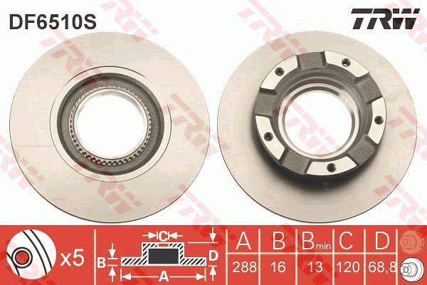 Bremžu disks DF6510S