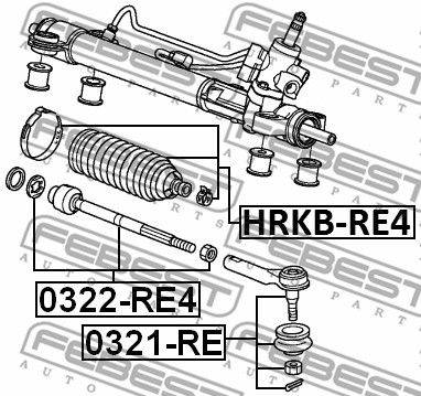 Stūres iekārtas put.gumija HRKB-RE4