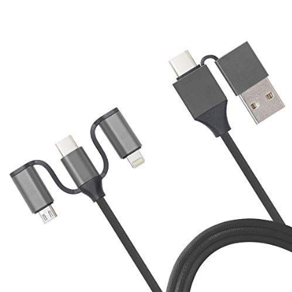 USB/USB-C vads 51852 100cm 60W USB-C,Micro-USB,iP