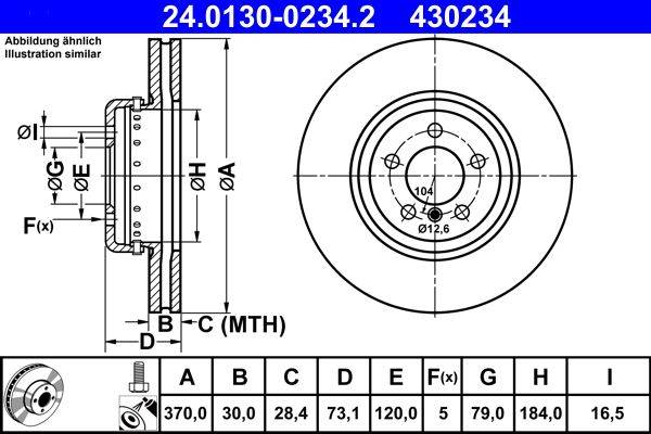 Bremžu disks 24.0130-0234.2